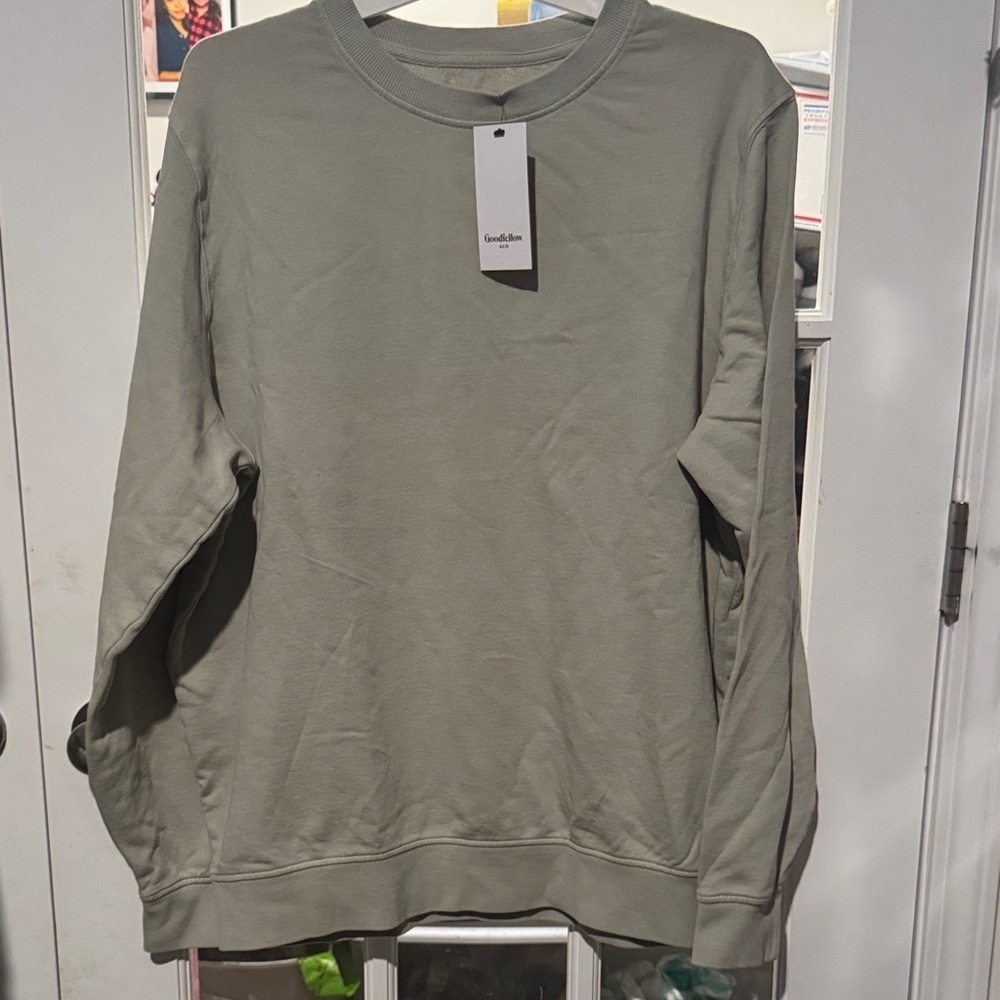 Size Large Goodfellow & Co Men's Sage Crewneck Sweater